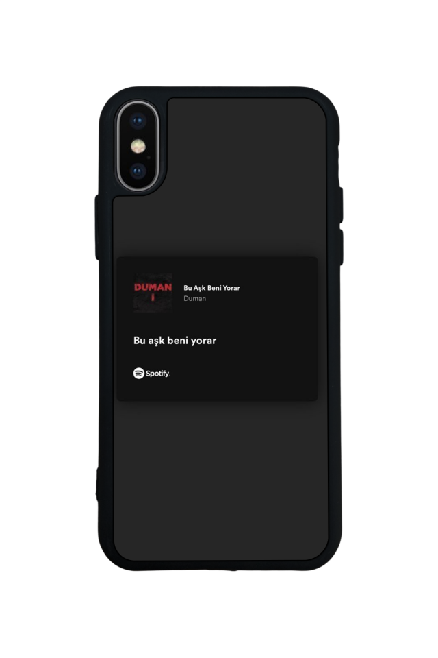 iPhone XS Max Uyumlu Sarki Sozleri Tasarımlı Glossy Premium Kılıf