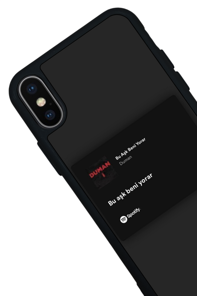 iPhone XS Max Uyumlu Sarki Sozleri Tasarımlı Glossy Premium Kılıf