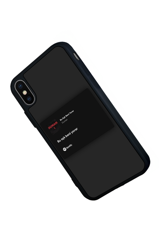 iPhone XS Max Uyumlu Sarki Sozleri Tasarımlı Glossy Premium Kılıf