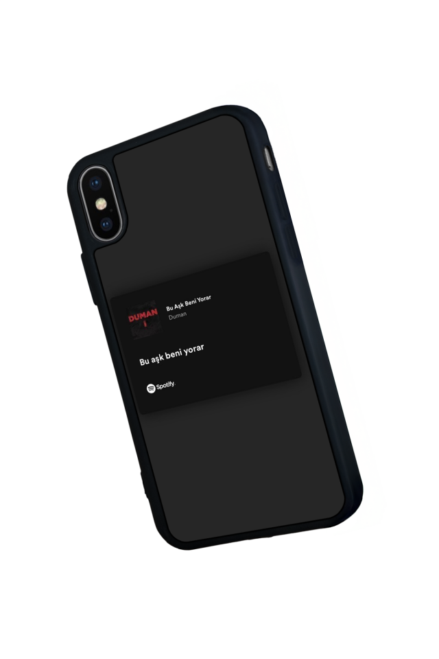 iPhone XS Max Uyumlu Sarki Sozleri Tasarımlı Glossy Premium Kılıf