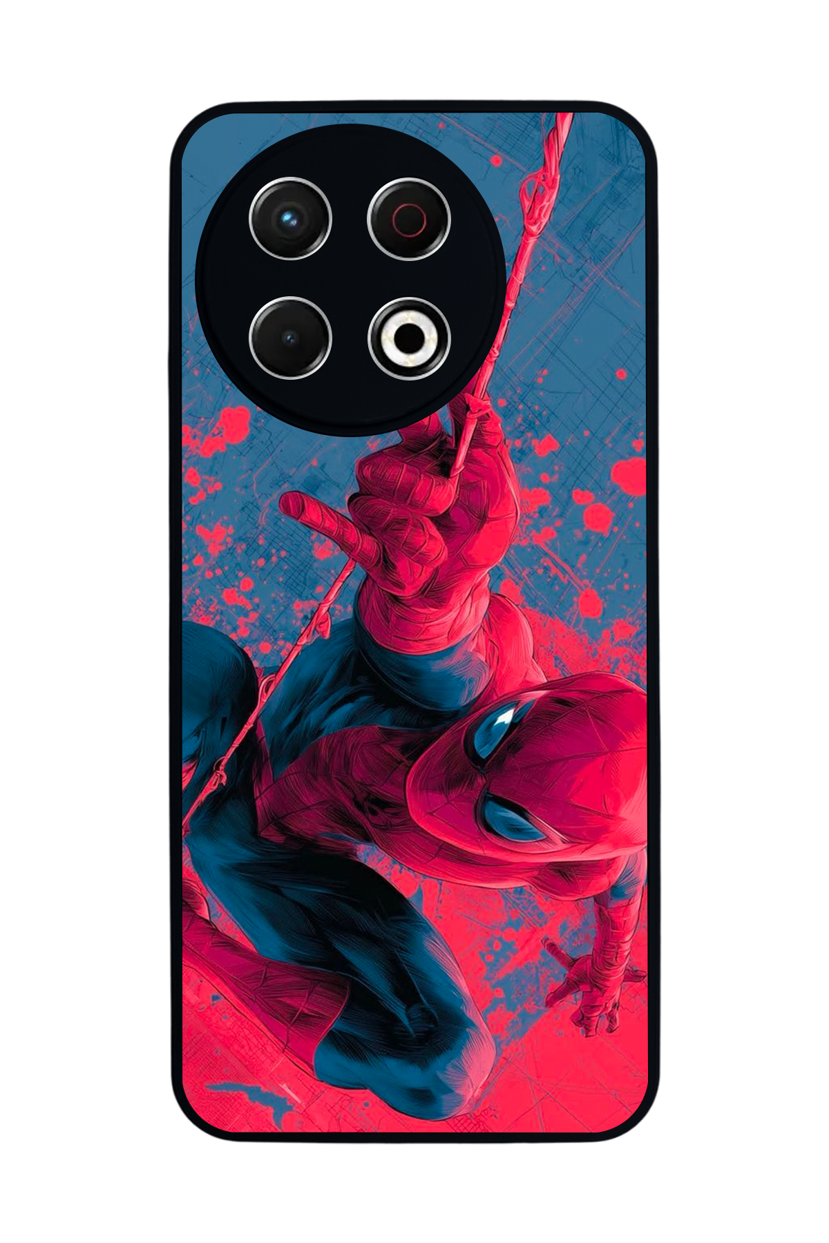 Tecno Spark 30 Pro Uyumlu Spider Man ( Örümcek Adam ) Tasarımlı Glossy Premium Kılıf