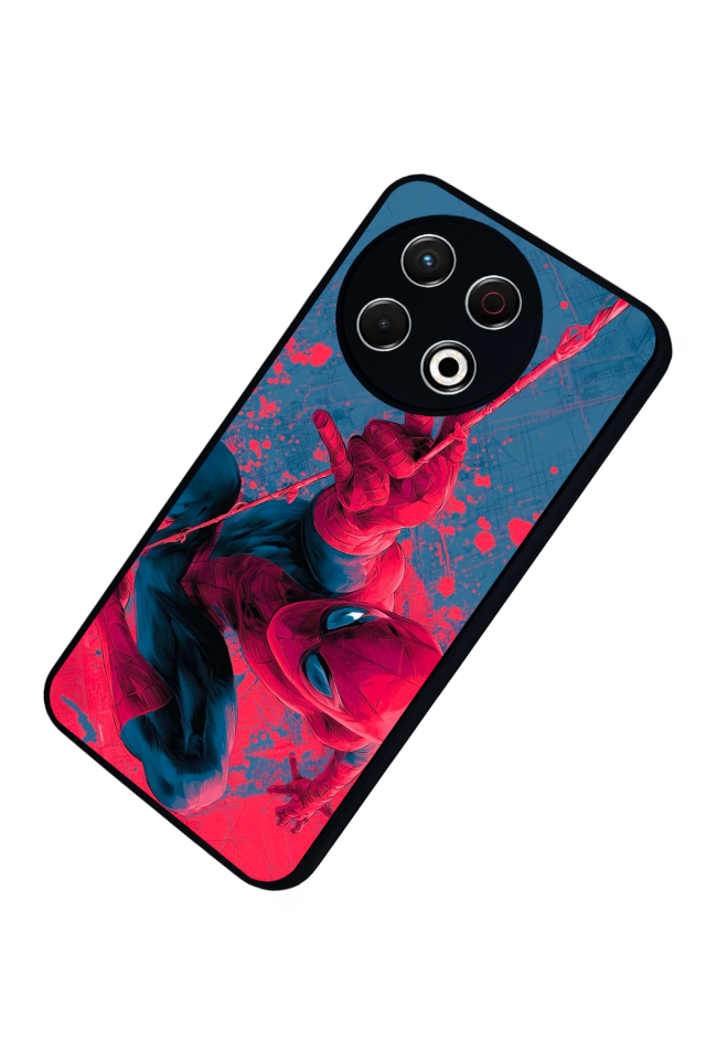 Tecno Spark 30 Pro Uyumlu Spider Man ( Örümcek Adam ) Tasarımlı Glossy Premium Kılıf