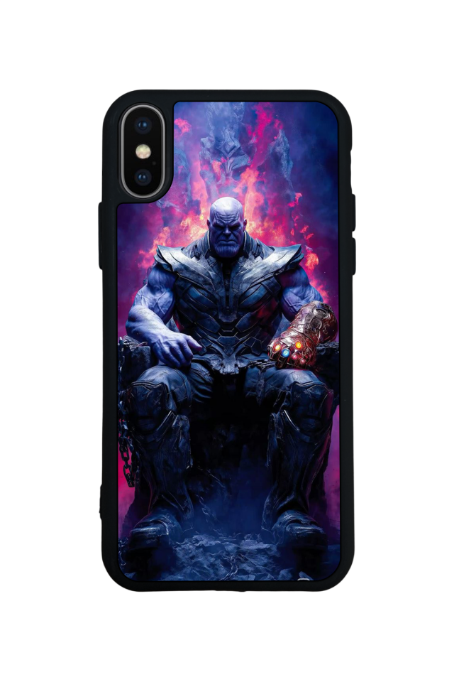 iPhone X/ XS Uyumlu Thanos Tasarımlı Glossy Premium Kılıf