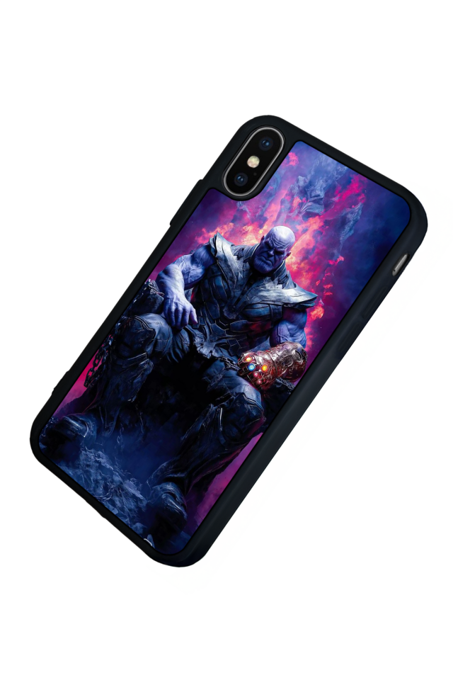 iPhone X/ XS Uyumlu Thanos Tasarımlı Glossy Premium Kılıf