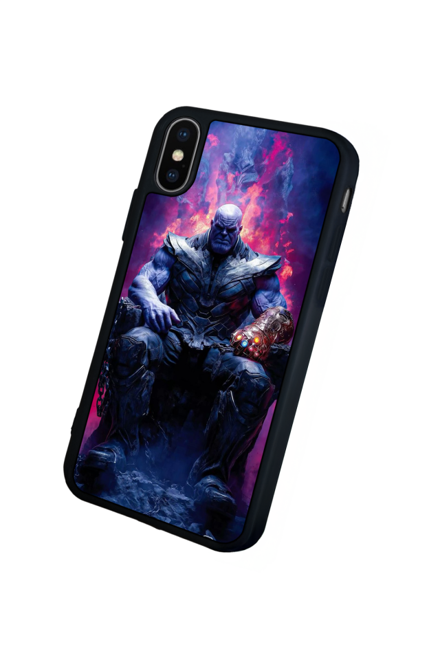 iPhone X/ XS Uyumlu Thanos Tasarımlı Glossy Premium Kılıf