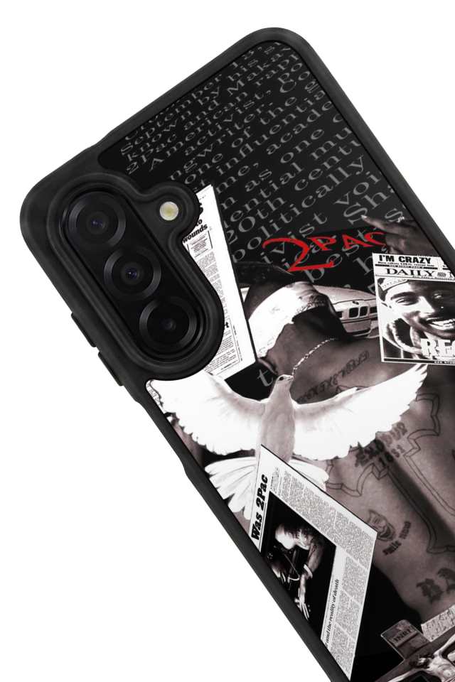 Samsung Galaxy A36 Uyumlu Tupac Tasarımlı Glossy Premium Kılıf