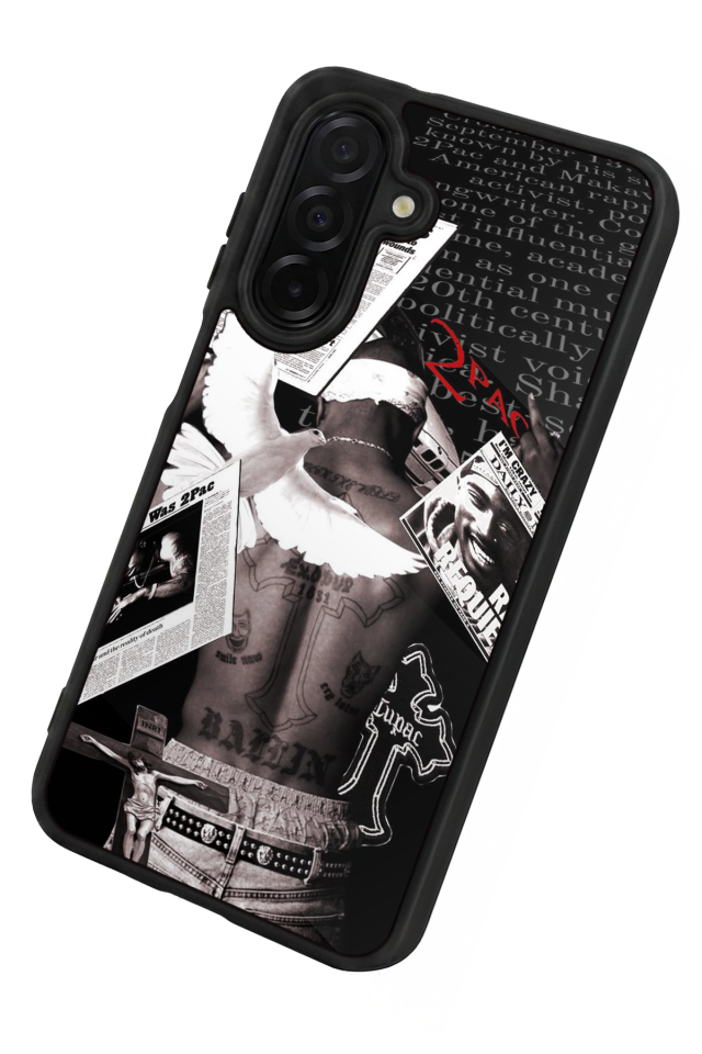Samsung Galaxy A36 Uyumlu Tupac Tasarımlı Glossy Premium Kılıf