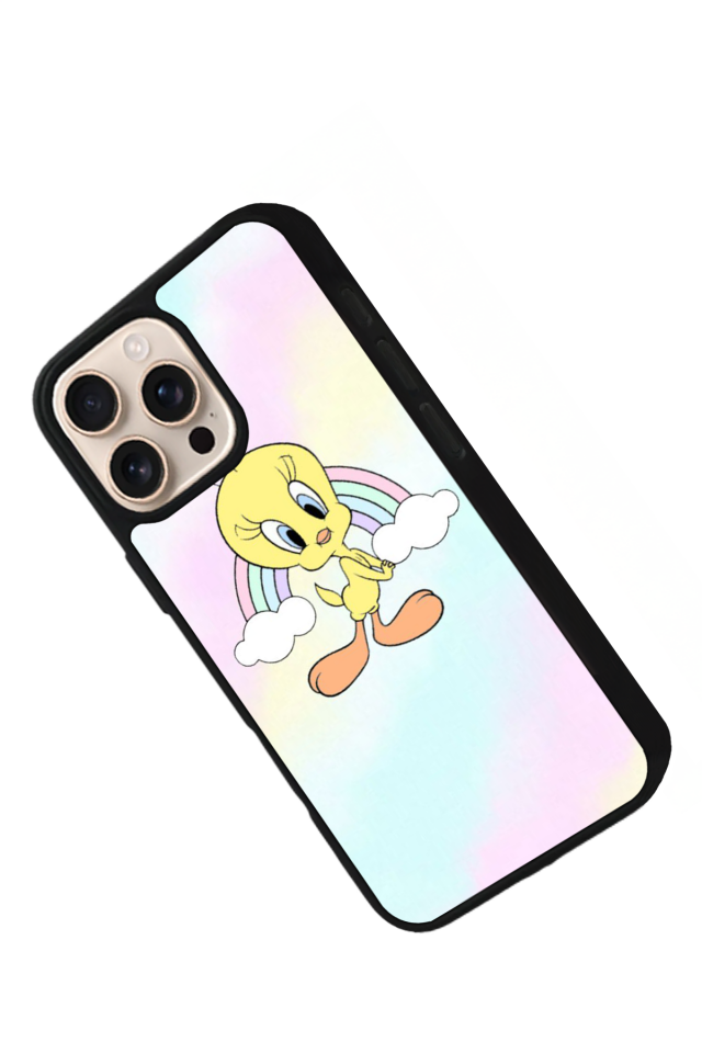 iPhone 16 Pro Max Uyumlu Tweety Tasarımlı Glossy Premium Kılıf