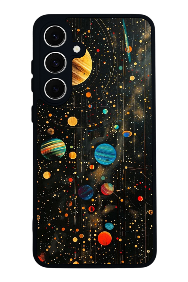 Samsung Galaxy S24 FE Uyumlu Uzay Tasarımlı Glossy Premium Kılıf