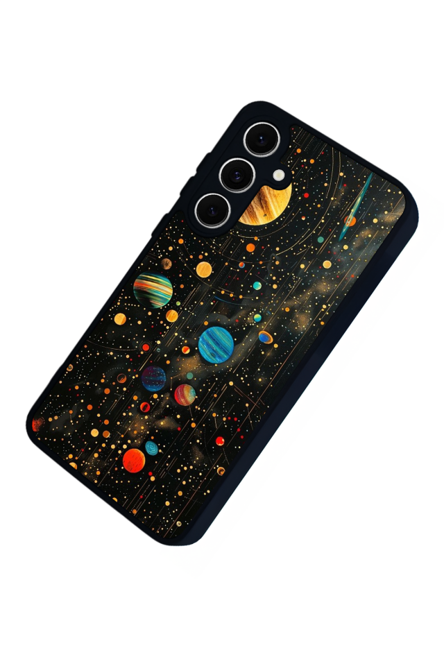 Samsung Galaxy S24 FE Uyumlu Uzay Tasarımlı Glossy Premium Kılıf