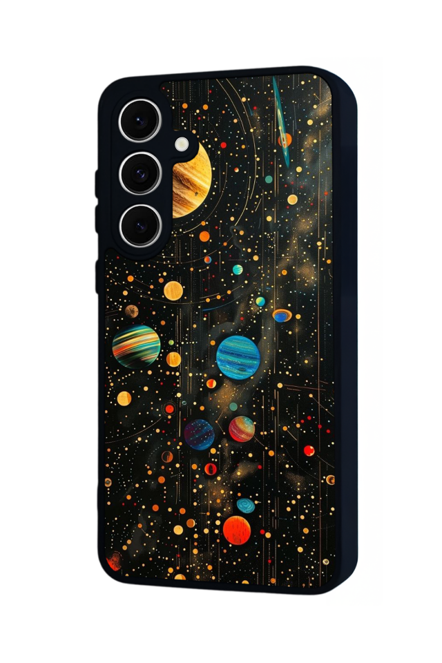 Samsung Galaxy S24 FE Uyumlu Uzay Tasarımlı Glossy Premium Kılıf