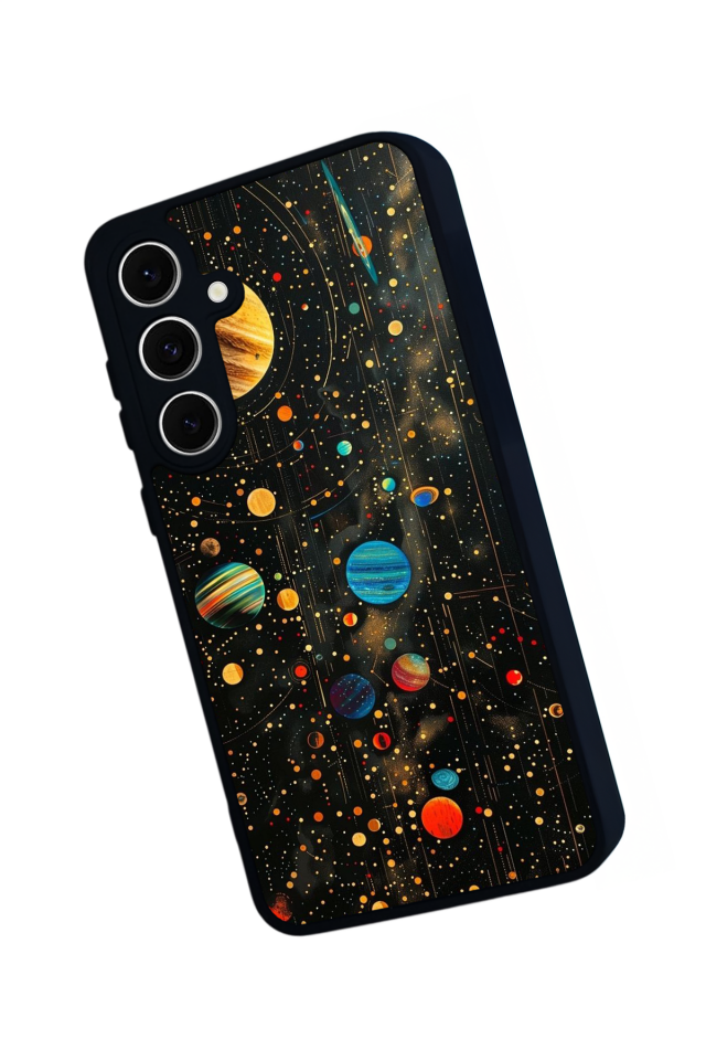 Samsung Galaxy S24 FE Uyumlu Uzay Tasarımlı Glossy Premium Kılıf
