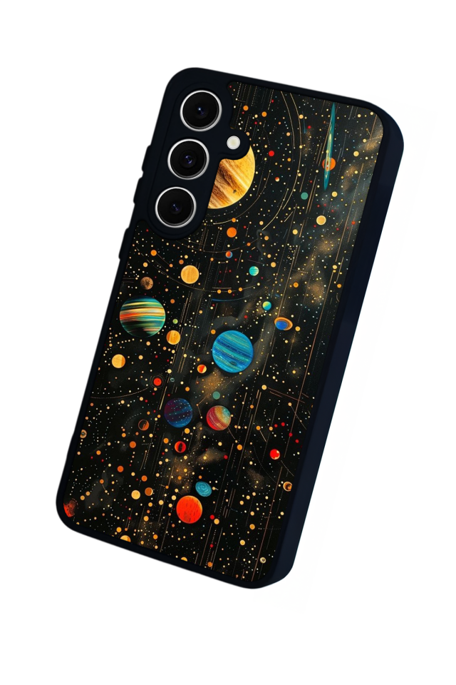 Samsung Galaxy S24 FE Uyumlu Uzay Tasarımlı Glossy Premium Kılıf