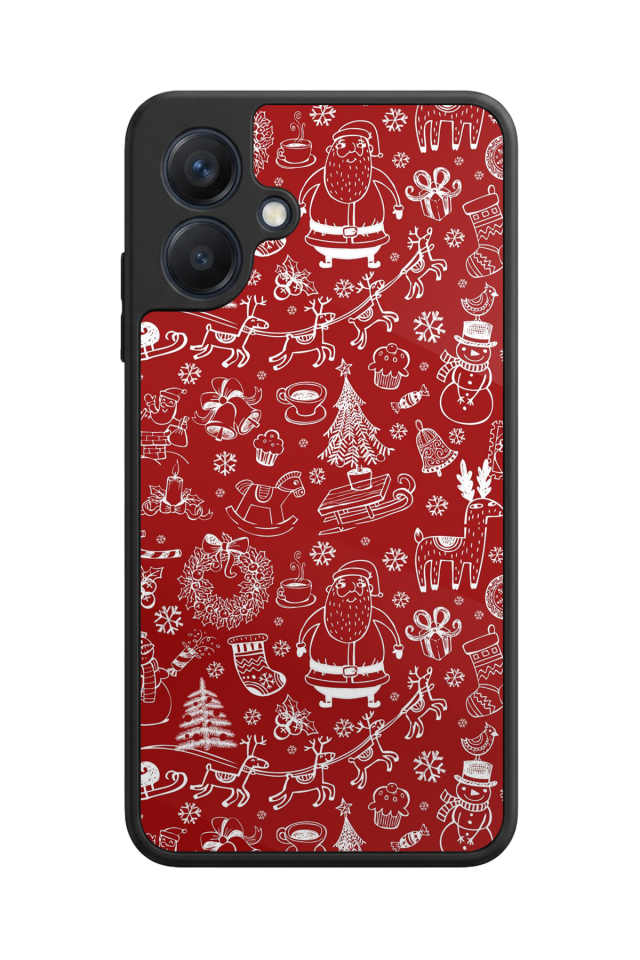 Samsung Galaxy A07 Uyumlu Yilbasi Christmas Tasarımlı Glossy Premium Kılıf