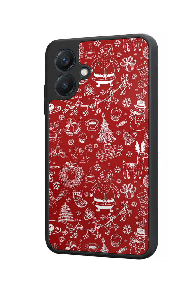 Samsung Galaxy A07 Uyumlu Yilbasi Christmas Tasarımlı Glossy Premium Kılıf