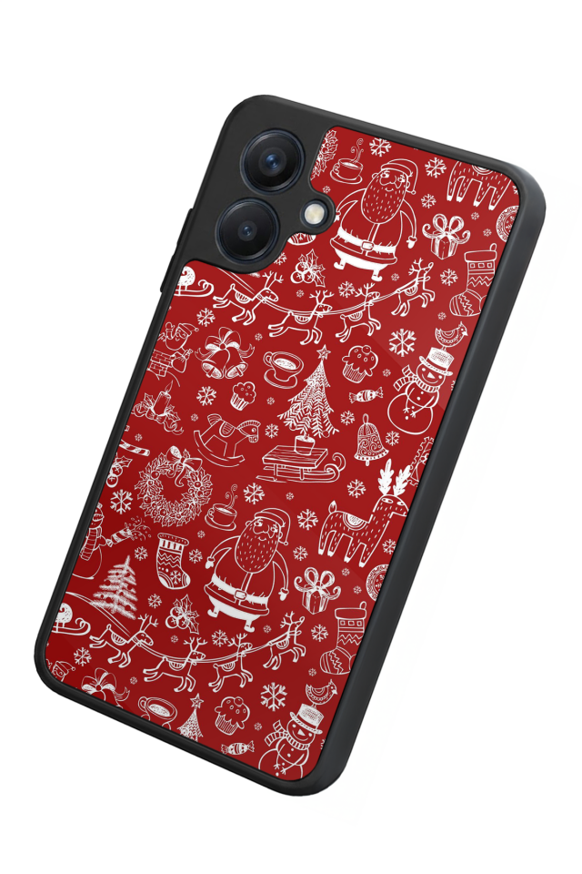 Samsung Galaxy A07 Uyumlu Yilbasi Christmas Tasarımlı Glossy Premium Kılıf