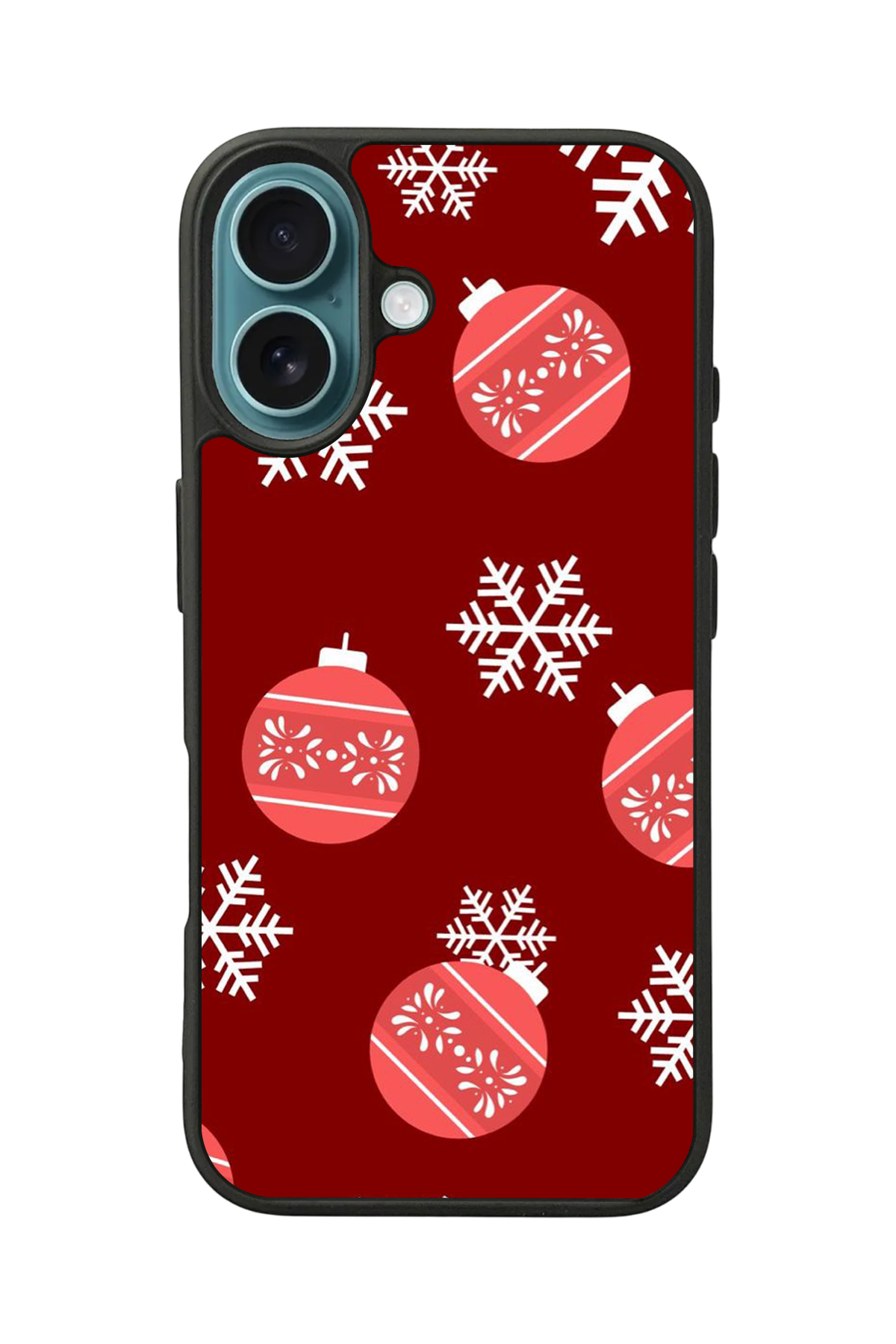iPhone 16 Uyumlu Yilbasi Christmas Tasarımlı Glossy Premium Kılıf