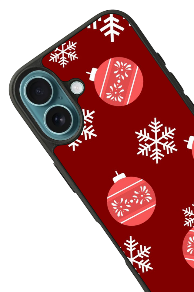 iPhone 16 Uyumlu Yilbasi Christmas Tasarımlı Glossy Premium Kılıf