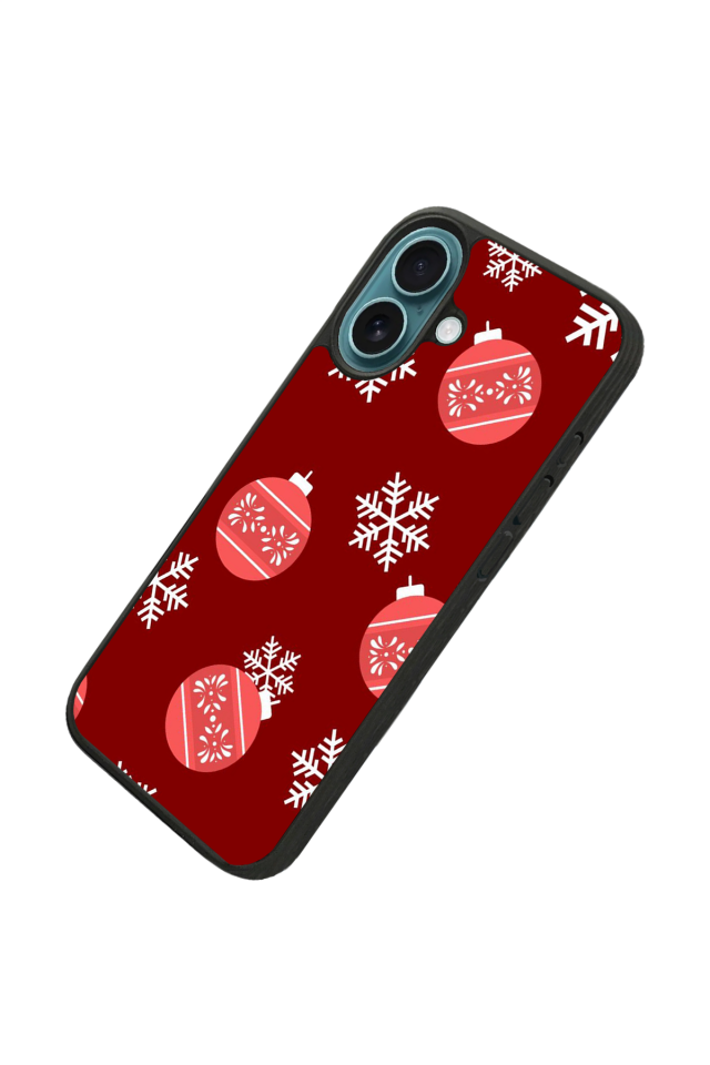 iPhone 16 Uyumlu Yilbasi Christmas Tasarımlı Glossy Premium Kılıf