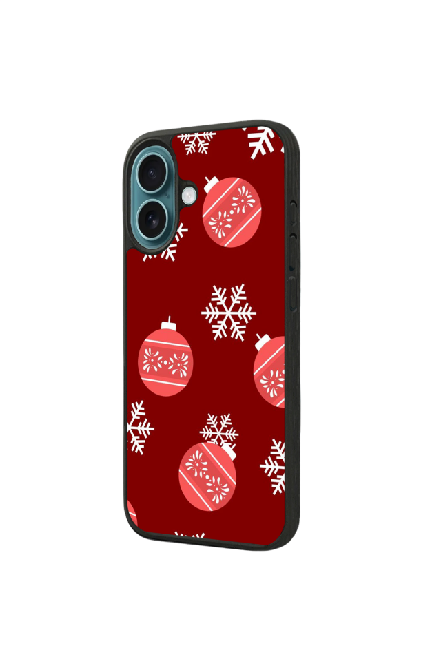 iPhone 16 Uyumlu Yilbasi Christmas Tasarımlı Glossy Premium Kılıf