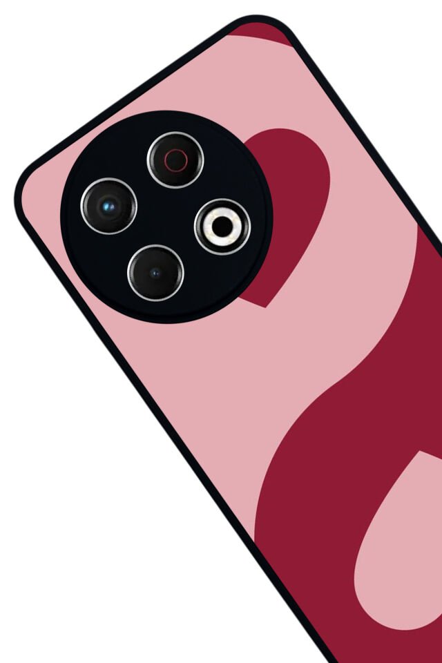 Tecno Spark 30 Pro Uyumlu Kalp Love Tasarımlı Glossy Premium Kılıf