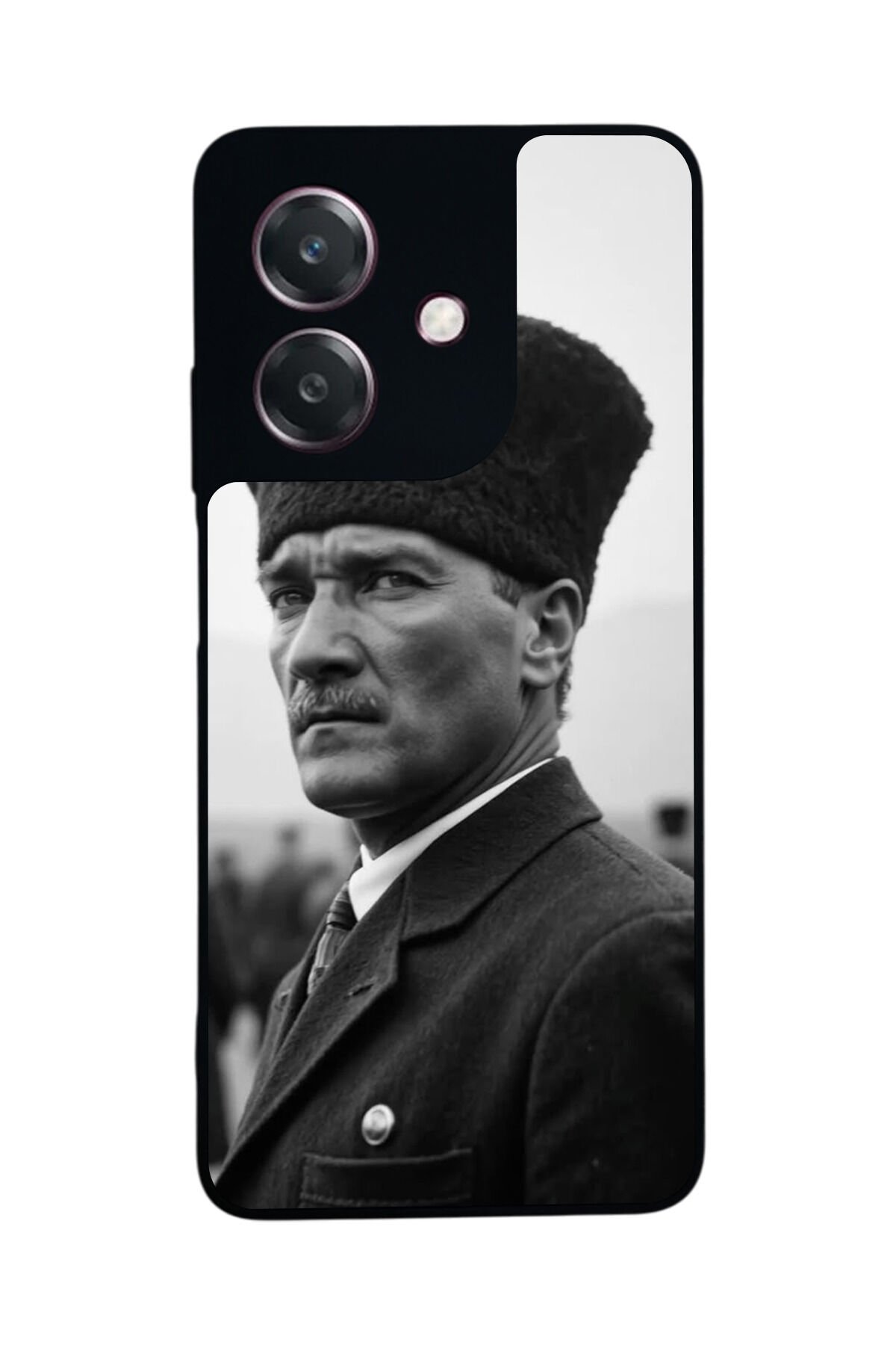 Oppo A3 5G Uyumlu Mustafa Kemal Ataturk Tasarımlı Glossy Premium Kılıf
