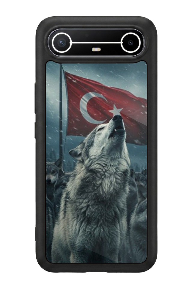 Tecno Spark Slim 5G Uyumlu Bozkurt Tasarımlı Glossy Premium Kılıf