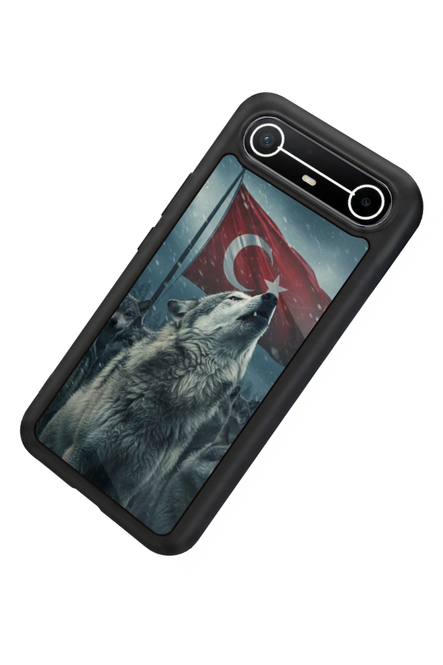 Tecno Spark Slim 5G Uyumlu Bozkurt Tasarımlı Glossy Premium Kılıf