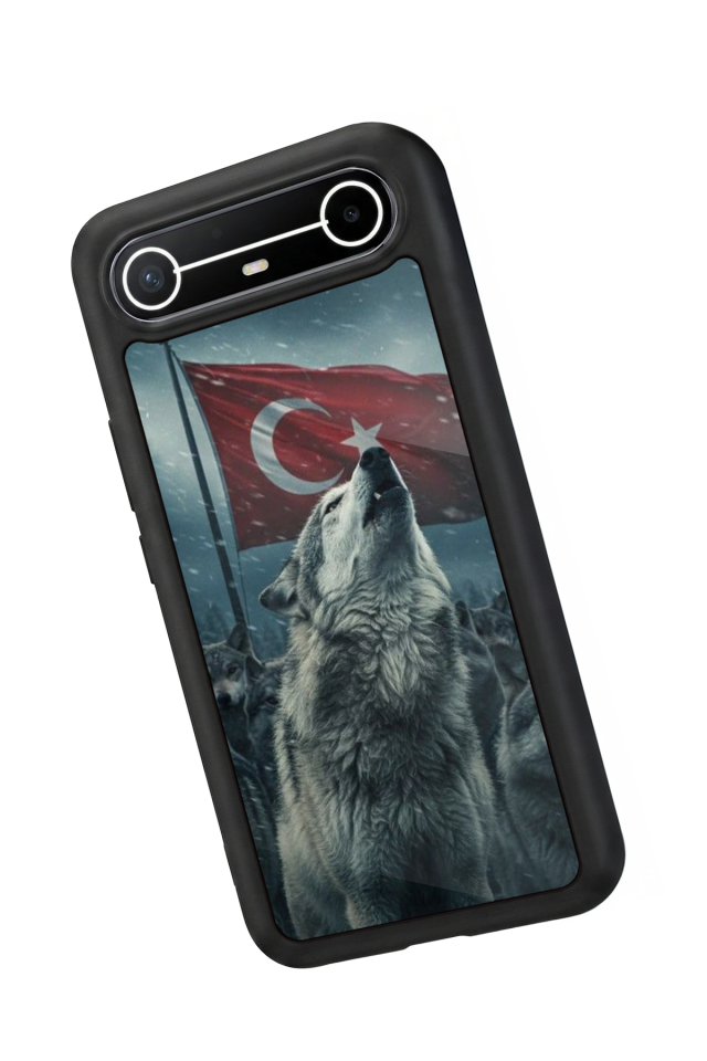 Tecno Spark Slim 5G Uyumlu Bozkurt Tasarımlı Glossy Premium Kılıf