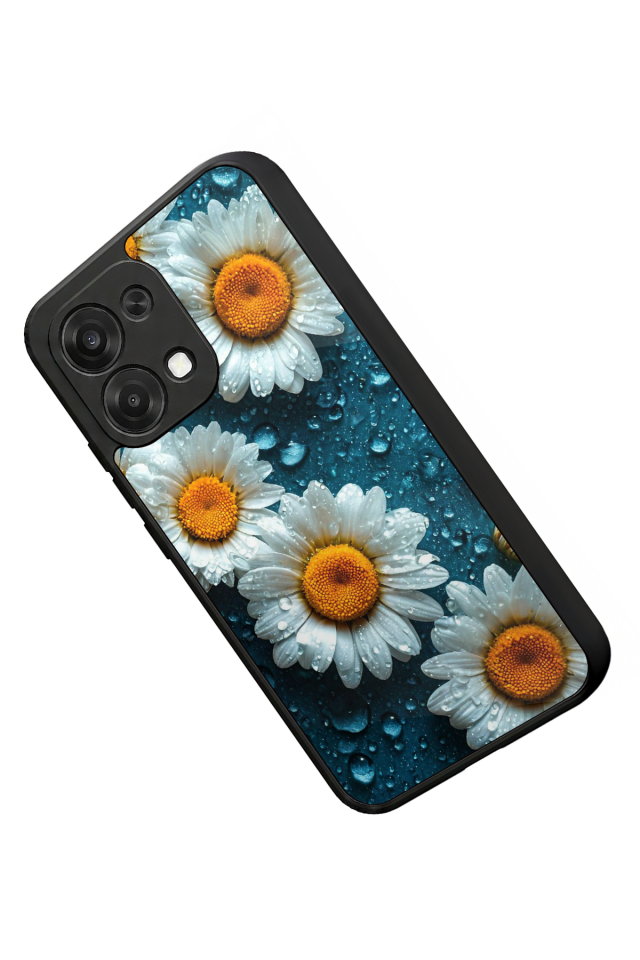 Oppo A6 Pro Uyumlu Cicek Tasarımlı Glossy Premium Kılıf