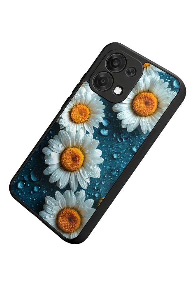 Oppo A6 Pro Uyumlu Cicek Tasarımlı Glossy Premium Kılıf