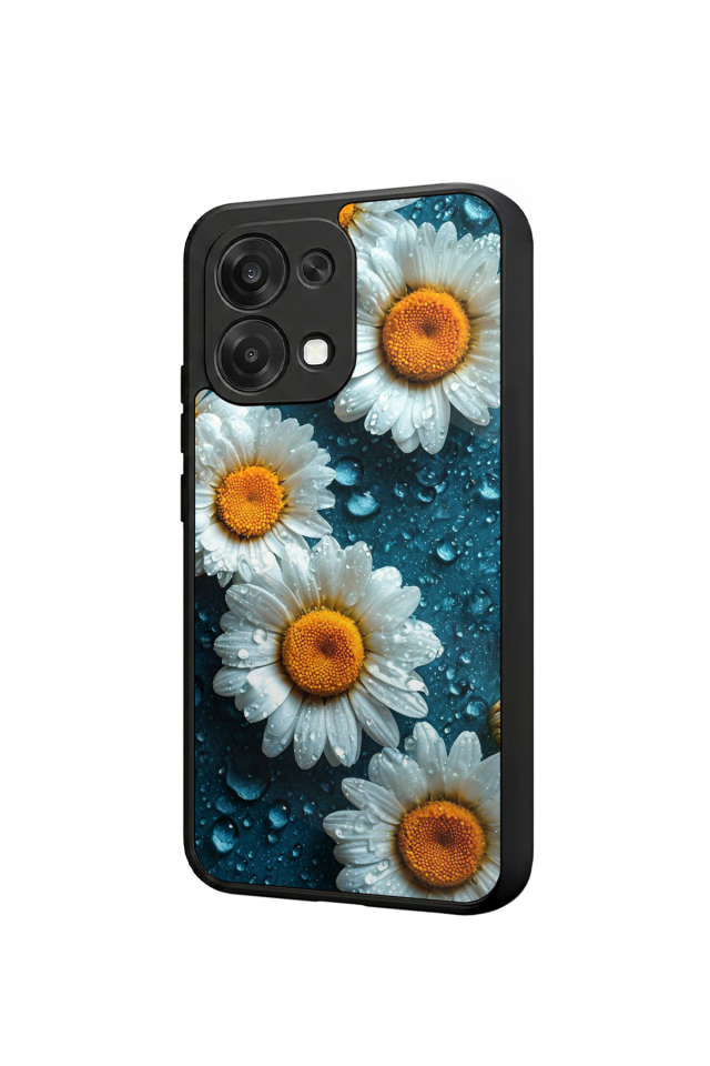 Oppo A6 Pro Uyumlu Cicek Tasarımlı Glossy Premium Kılıf