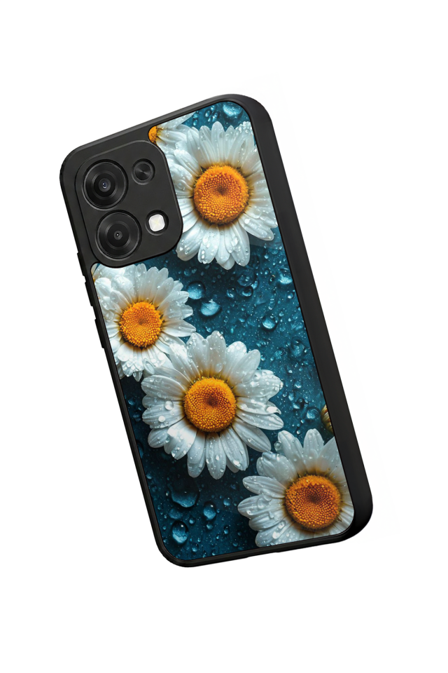 Oppo A6 Pro Uyumlu Cicek Tasarımlı Glossy Premium Kılıf