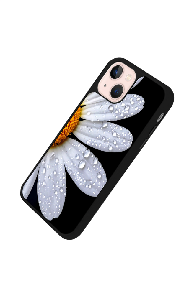 iPhone 13 Mini Uyumlu Cicek Tasarımlı Glossy Premium Kılıf