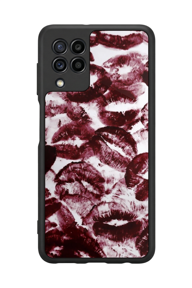 Samsung Galaxy M32 Uyumlu Dudak Tasarımlı Glossy Premium Kılıf
