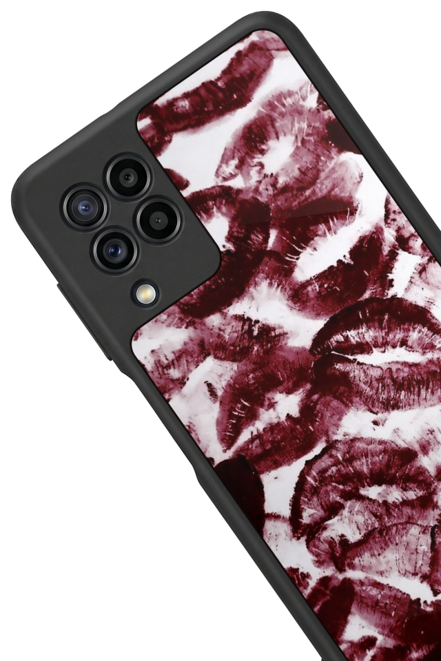Samsung Galaxy M32 Uyumlu Dudak Tasarımlı Glossy Premium Kılıf