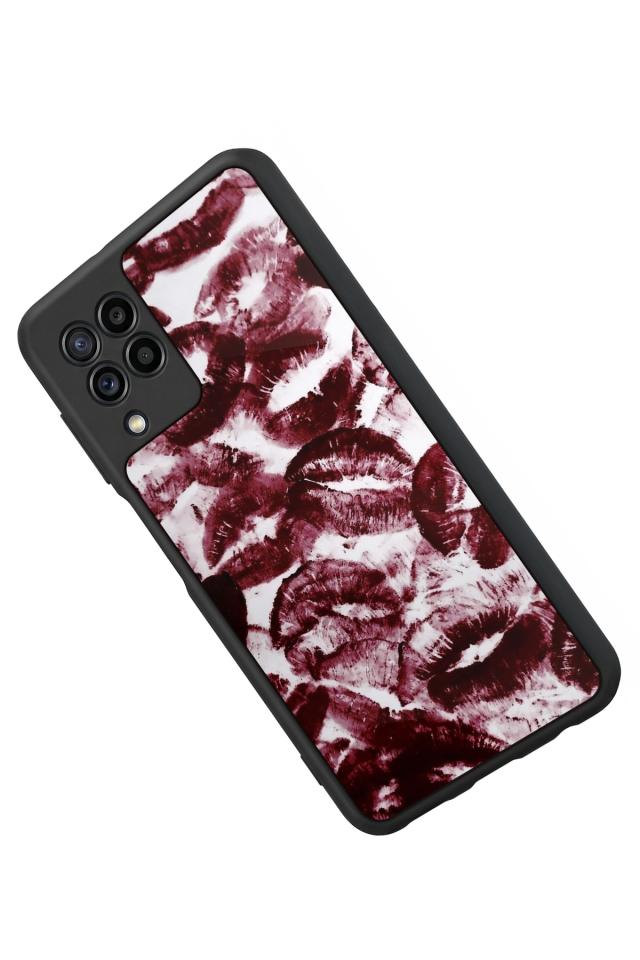 Samsung Galaxy M32 Uyumlu Dudak Tasarımlı Glossy Premium Kılıf