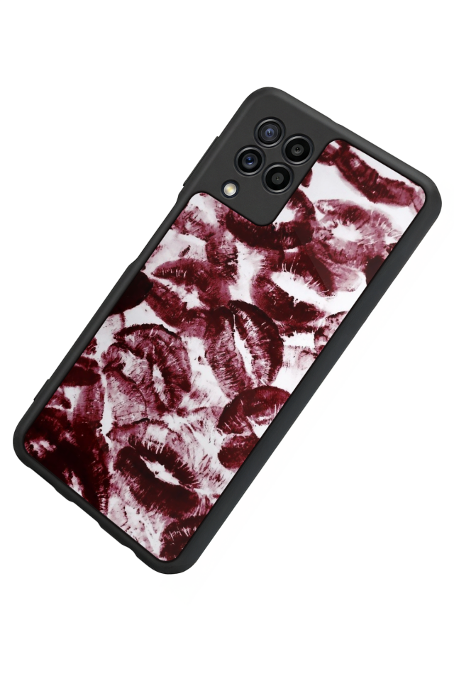 Samsung Galaxy M32 Uyumlu Dudak Tasarımlı Glossy Premium Kılıf