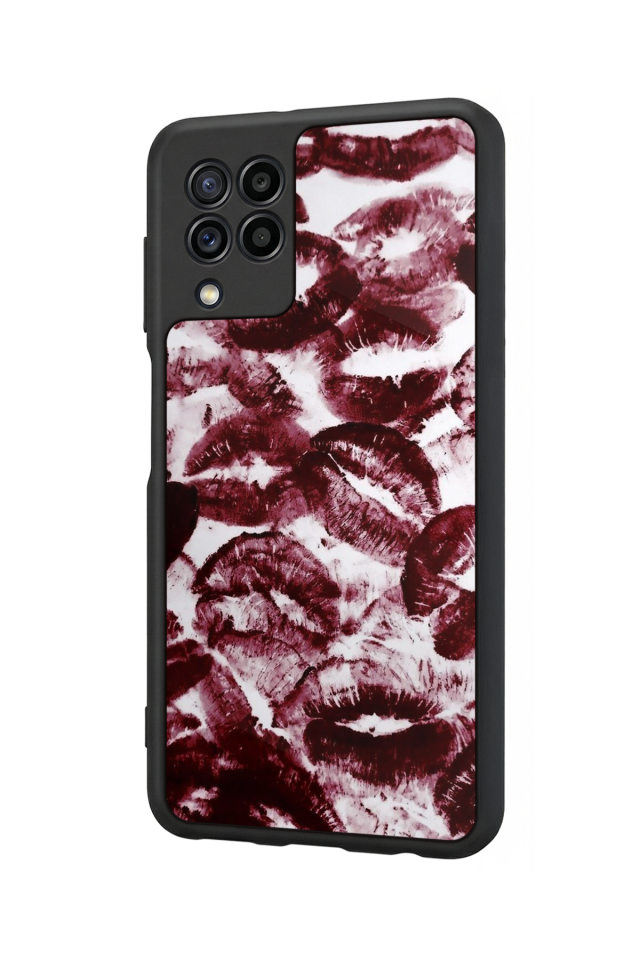Samsung Galaxy M32 Uyumlu Dudak Tasarımlı Glossy Premium Kılıf