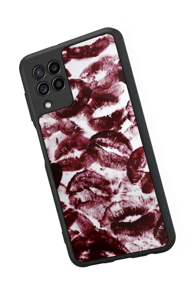 Samsung Galaxy M32 Uyumlu Dudak Tasarımlı Glossy Premium Kılıf