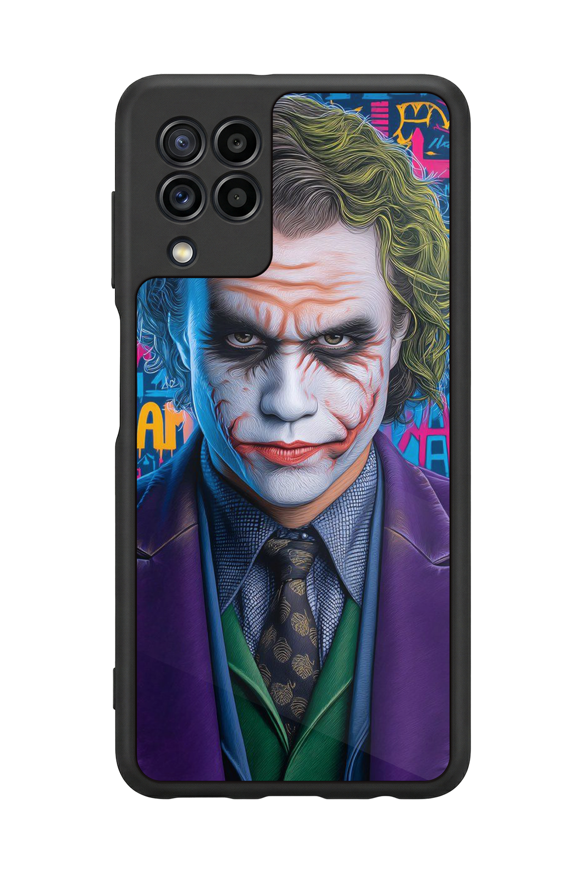 Samsung Galaxy M22 Uyumlu Joker Tasarımlı Glossy Premium Kılıf