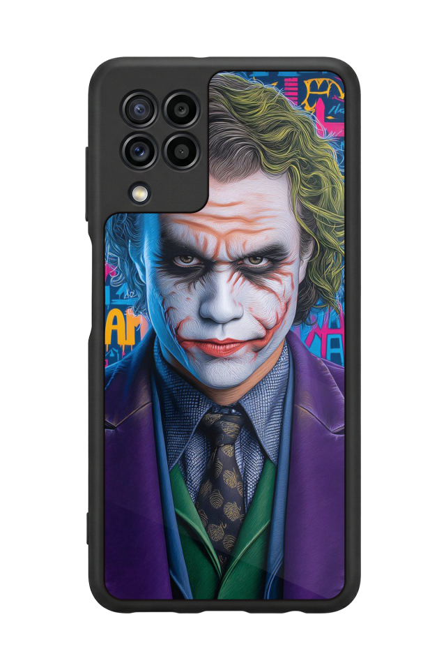 Samsung Galaxy M22 Uyumlu Joker Tasarımlı Glossy Premium Kılıf