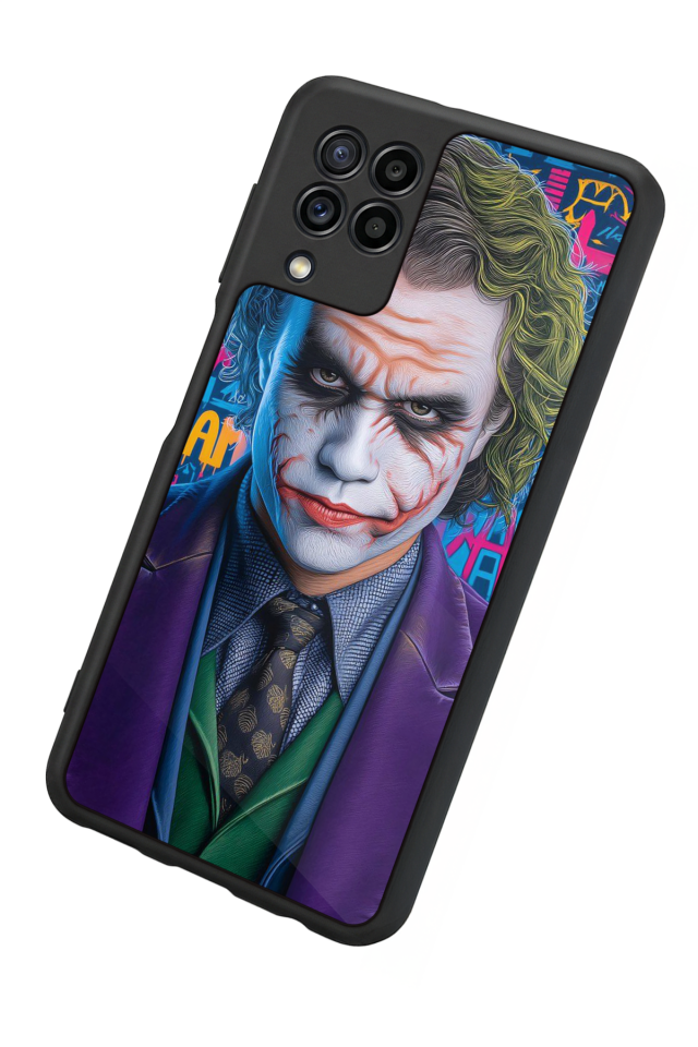 Samsung Galaxy M22 Uyumlu Joker Tasarımlı Glossy Premium Kılıf