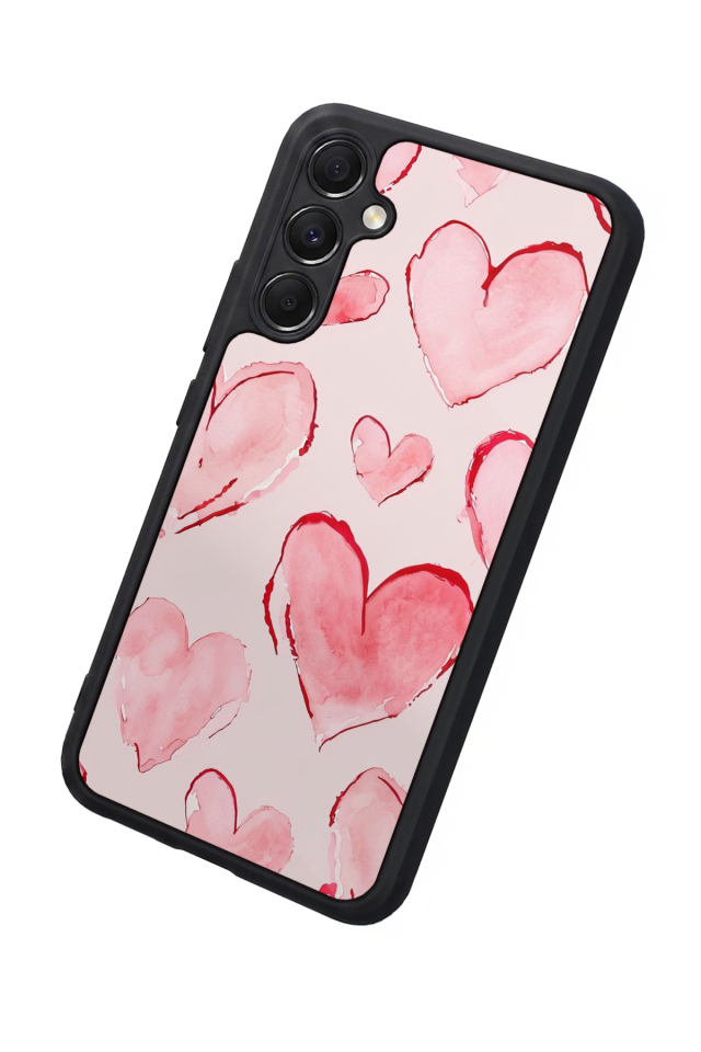 Samsung Galaxy A34 Uyumlu Kalp Love Tasarımlı Glossy Premium Kılıf