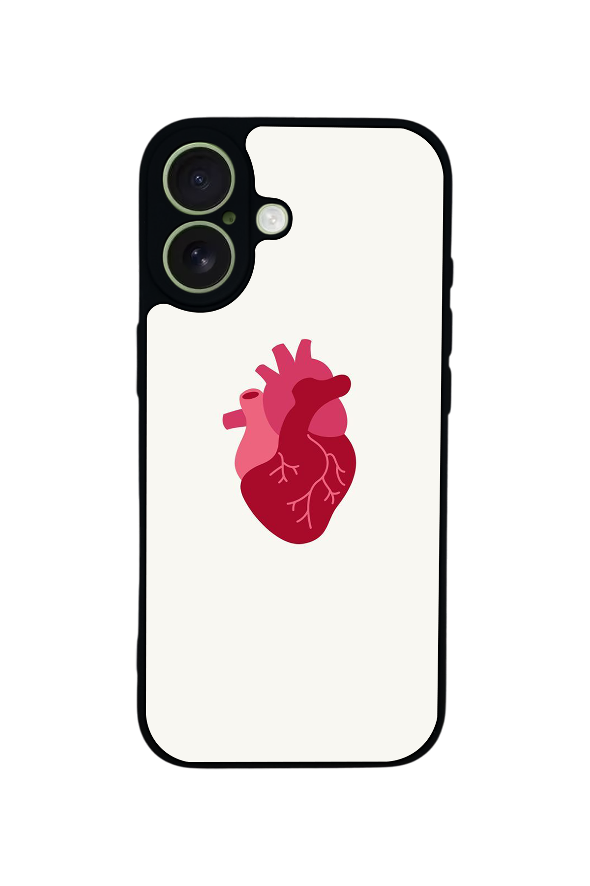 iPhone 17 Uyumlu Kalp Love Tasarımlı Glossy Premium Kılıf
