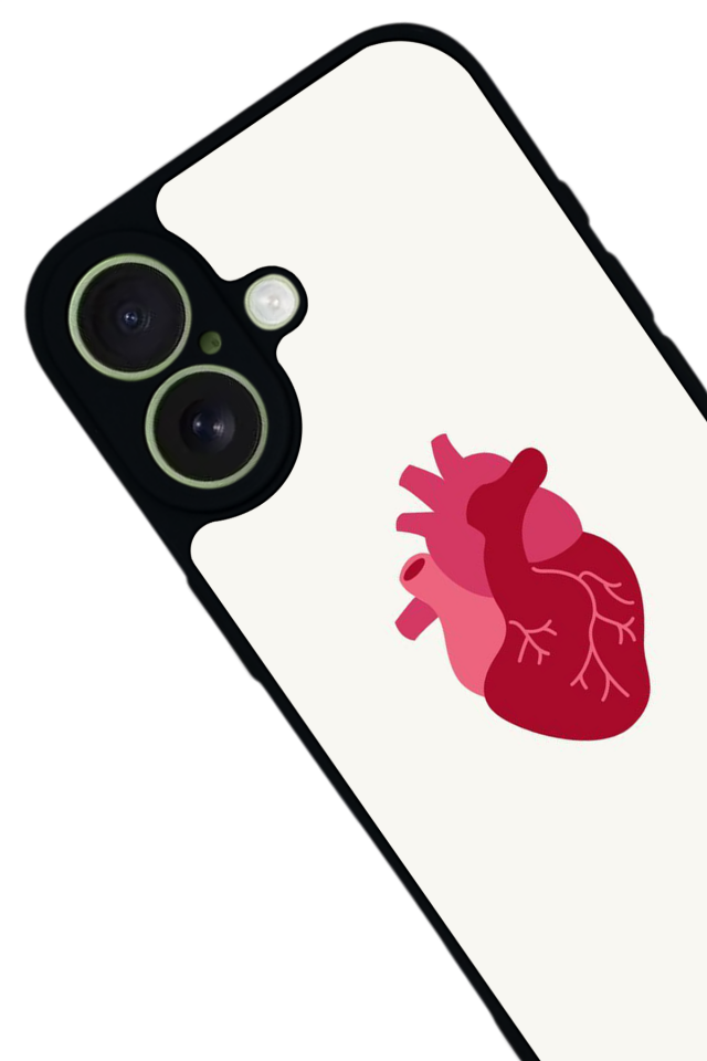 iPhone 17 Uyumlu Kalp Love Tasarımlı Glossy Premium Kılıf