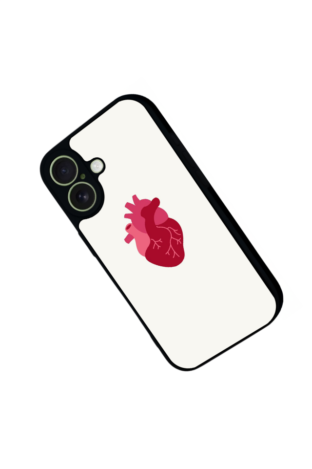 iPhone 17 Uyumlu Kalp Love Tasarımlı Glossy Premium Kılıf