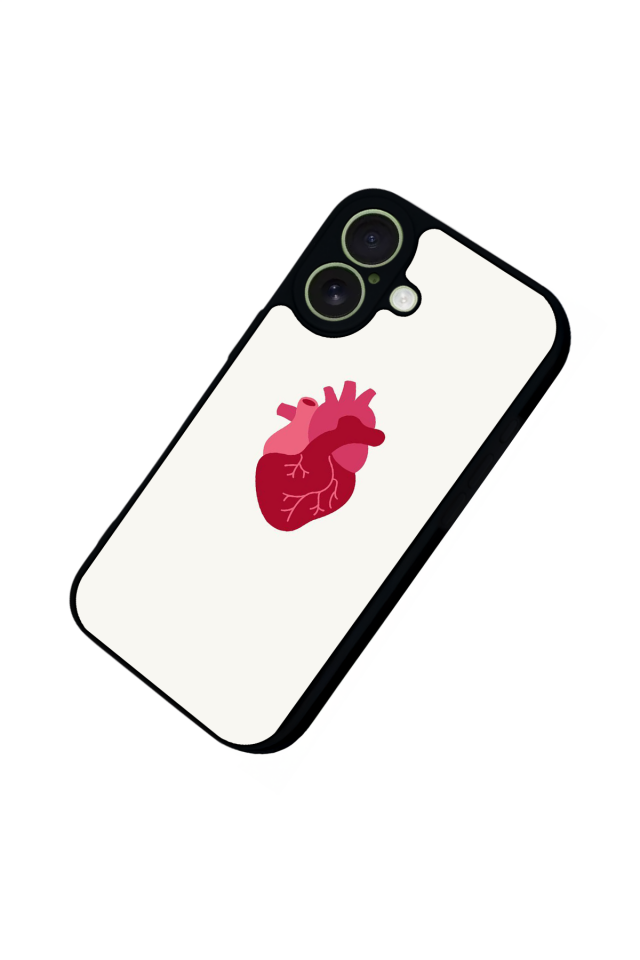 iPhone 17 Uyumlu Kalp Love Tasarımlı Glossy Premium Kılıf