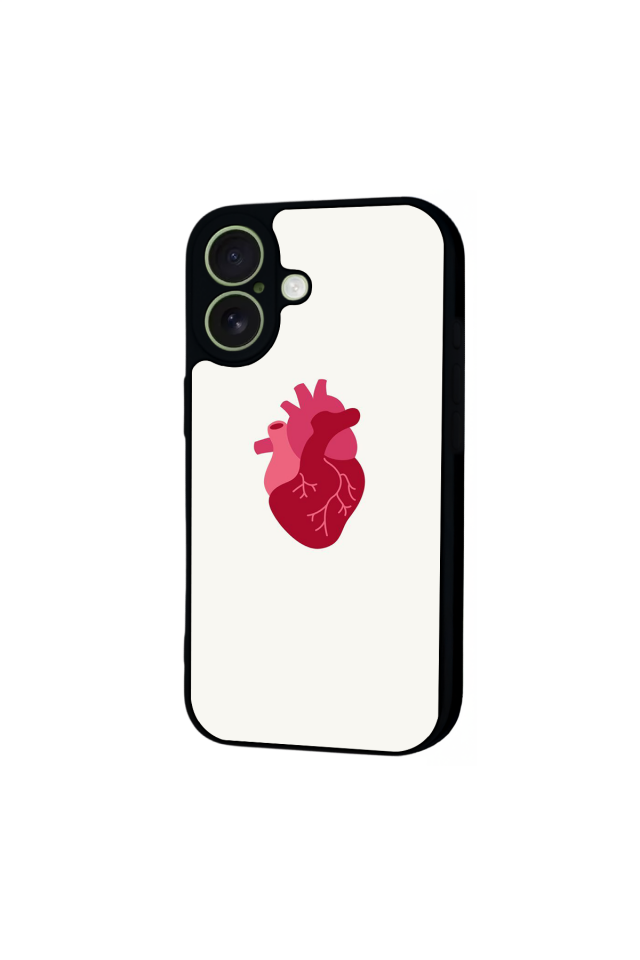 iPhone 17 Uyumlu Kalp Love Tasarımlı Glossy Premium Kılıf