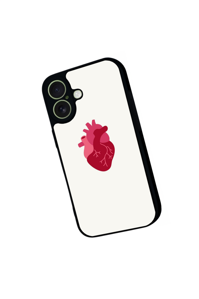 iPhone 17 Uyumlu Kalp Love Tasarımlı Glossy Premium Kılıf